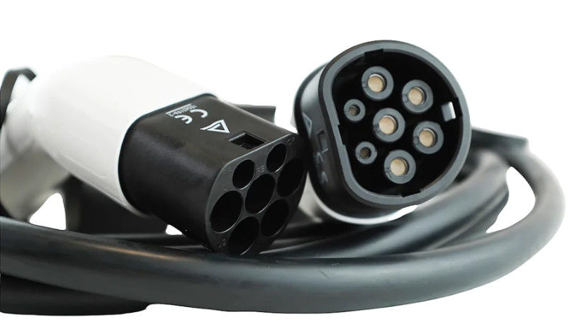 2 Plug 32amp Type 2 To Type 2 Fast Charging Cable For Electric Car EN 62196