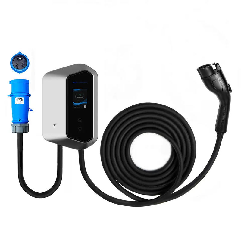 RCD Type B Wall Mounted EV Charger Type 1 Charging Interface 30C 50C